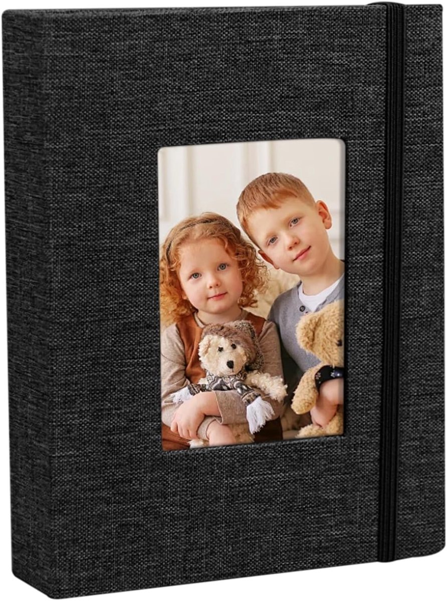 Fotoalbum Set van 2 Stuks, 10 x 15 cm, Mini Linnen Fotoalbums voor Familieherinneringen, Perfect voor Reizen, Trouwen en Verjaardagen