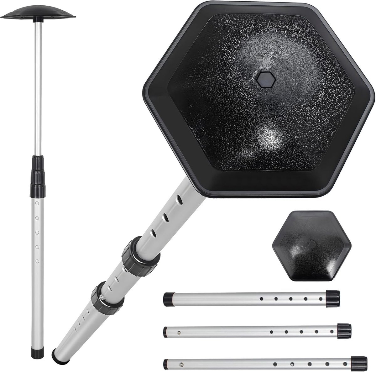 Golf Reisbagage met Aluminium Ondersteuningsstang - Flexibele Bescherming voor Golfclubs, Impactbestendig en Verstelbaar van 50-135CM