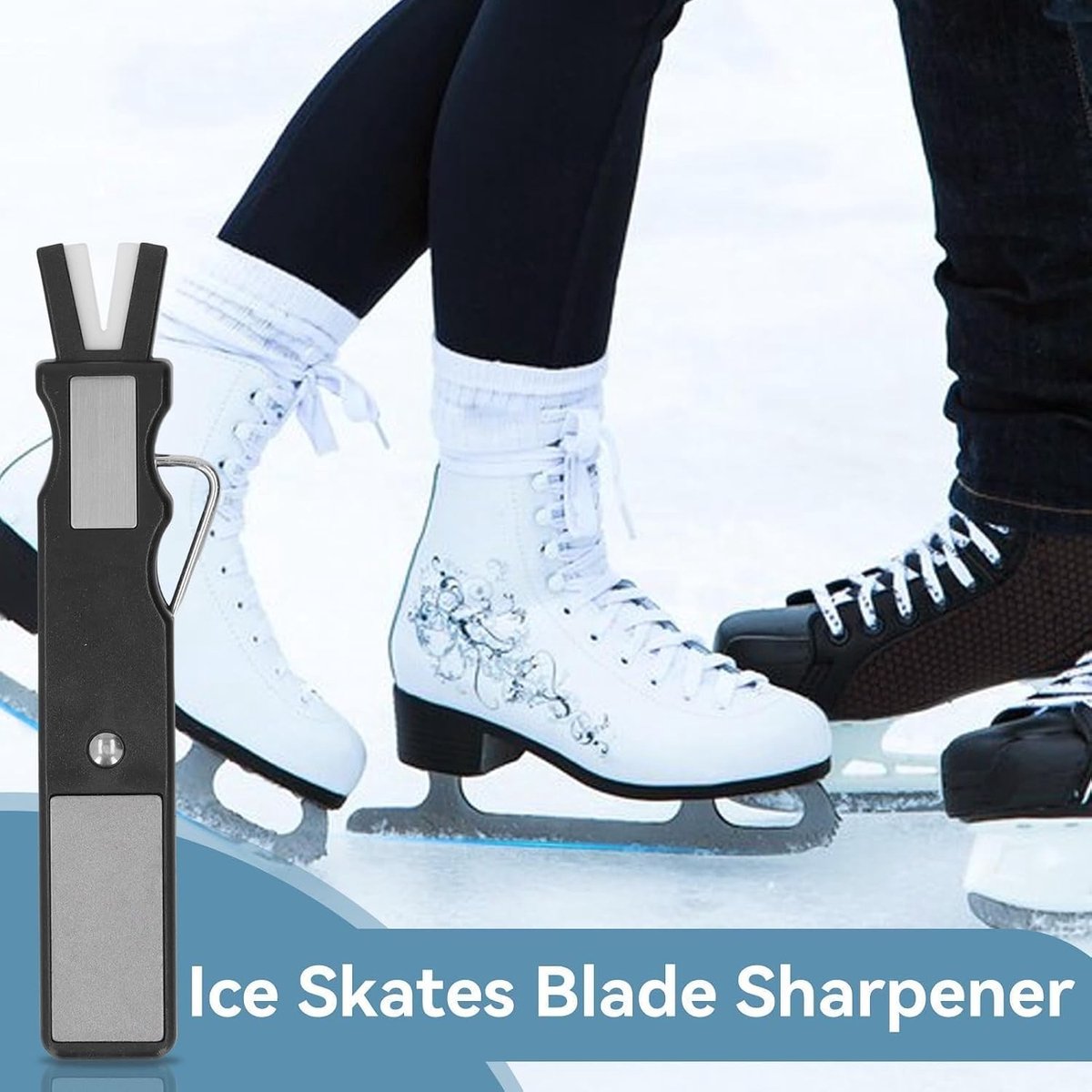 Scherpsteen voor Schaatsen - Professionele Slijper voor IJs- en Kunstschaatsbladen, Ideaal voor Schaatsers en Sportliefhebbers