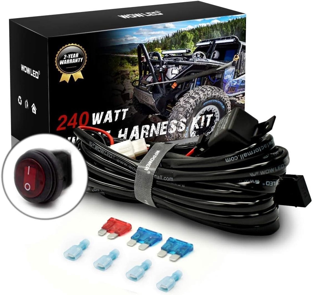 Upgrade Kit voor Spotlampen met Dimbare Verlichting, Inclusief Montagebeugels en Draadset (2 Leads)