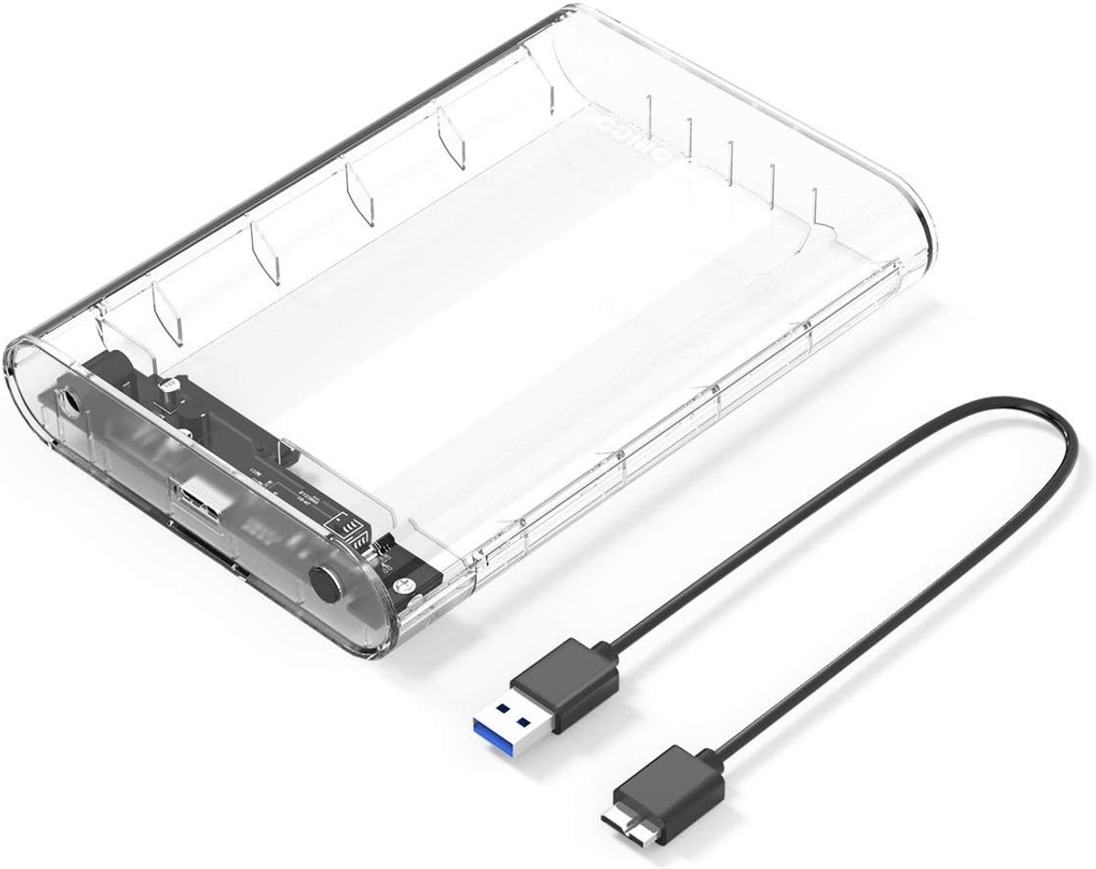 Externe 3.5" HDD Behuizing met USB 3.0 en SATA 3.0, Ondersteunt 16TB, Tool-Free Installatie, UASP Versnelling