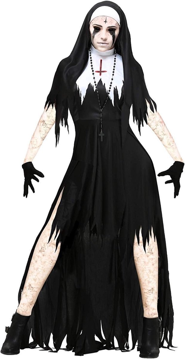 Halloween Kostuum voor Vrouwen - Zwarte Vleermuis, Verloren Engel, Duivel, Vampier en Heks Outfit met Accessoires voor Volwassenen