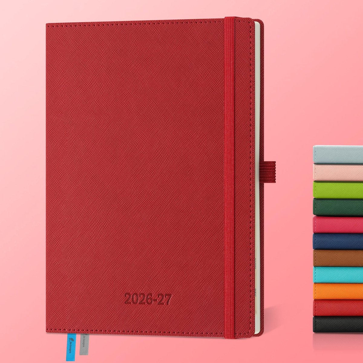 Agenda A5 2026 2027 - PU lederen kaft - weekplanner met notitieboek - perfect voor organisatie - ShopVlot