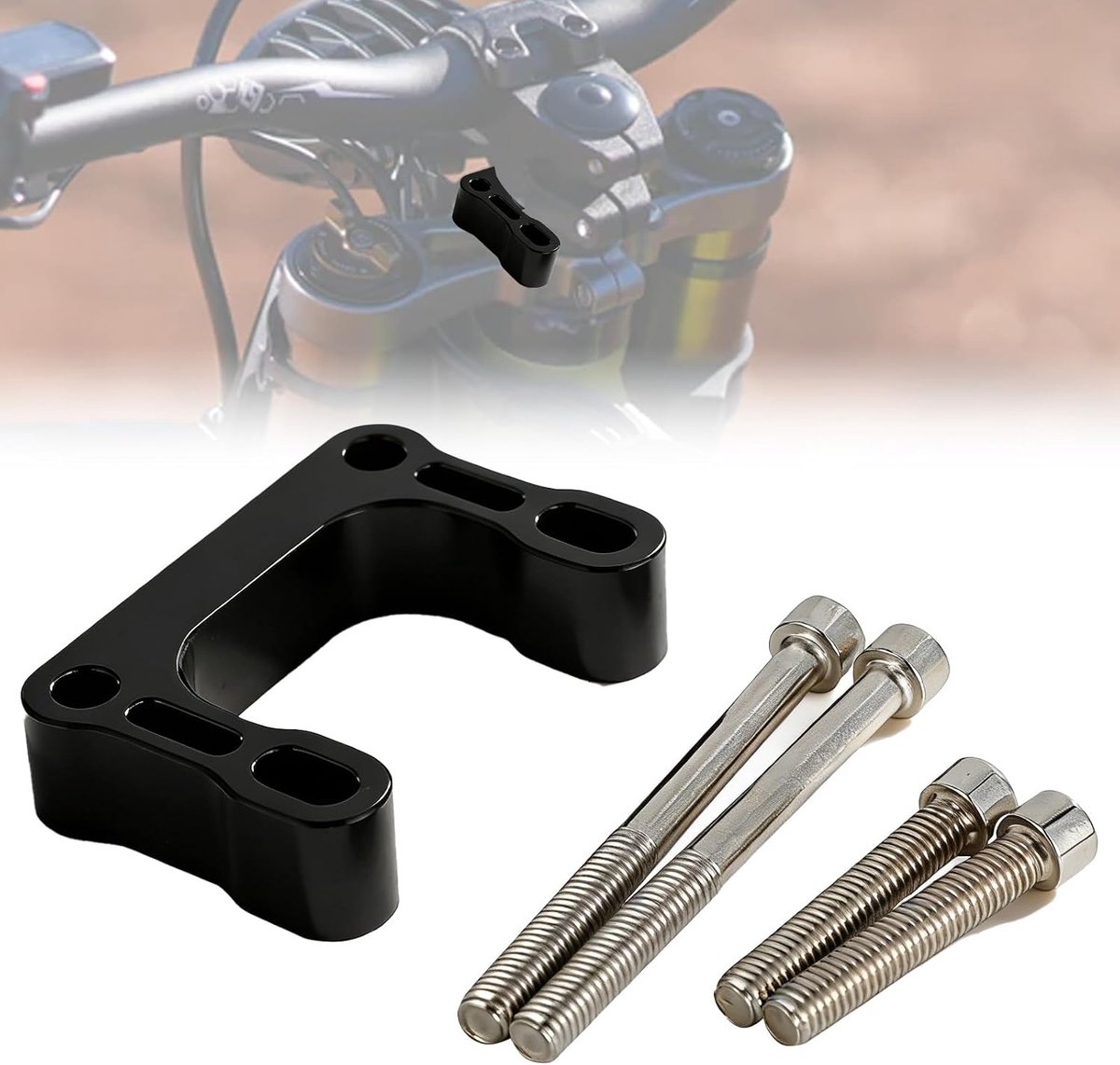 1" 25mm Dirt Bike Handlebar Riser for Surron, Motorcycle Handlebar Mount Clamp Riser for Sur Ron Light Bee X - ShopVlot