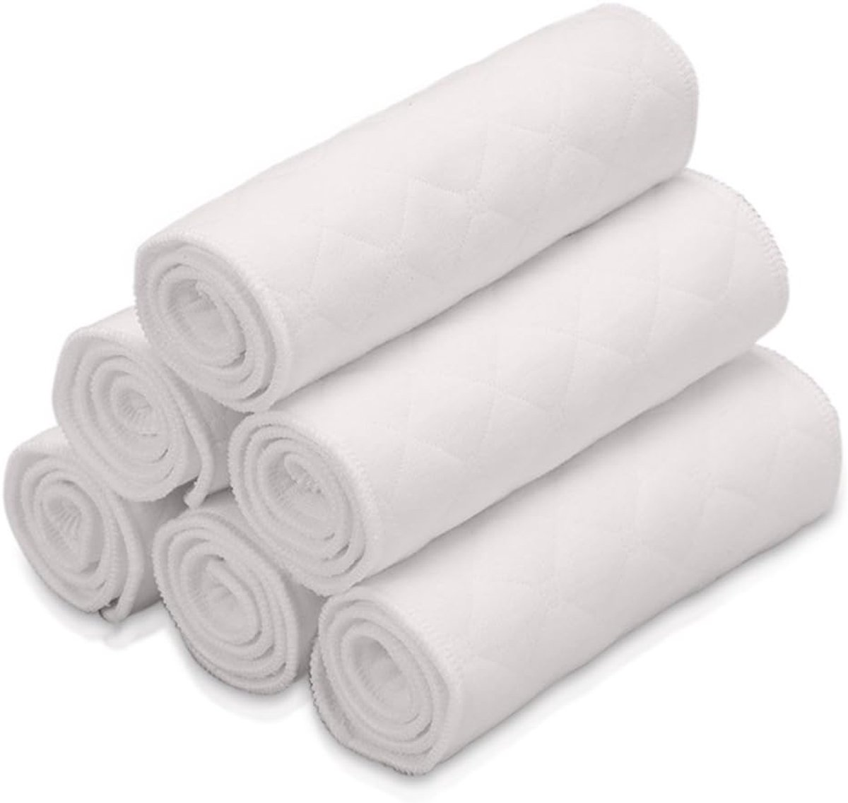 Wasbare luiers inserts set van 10 - Super absorberende stof - Eco-katoen - Duurzaam en comfortabel - ShopVlot