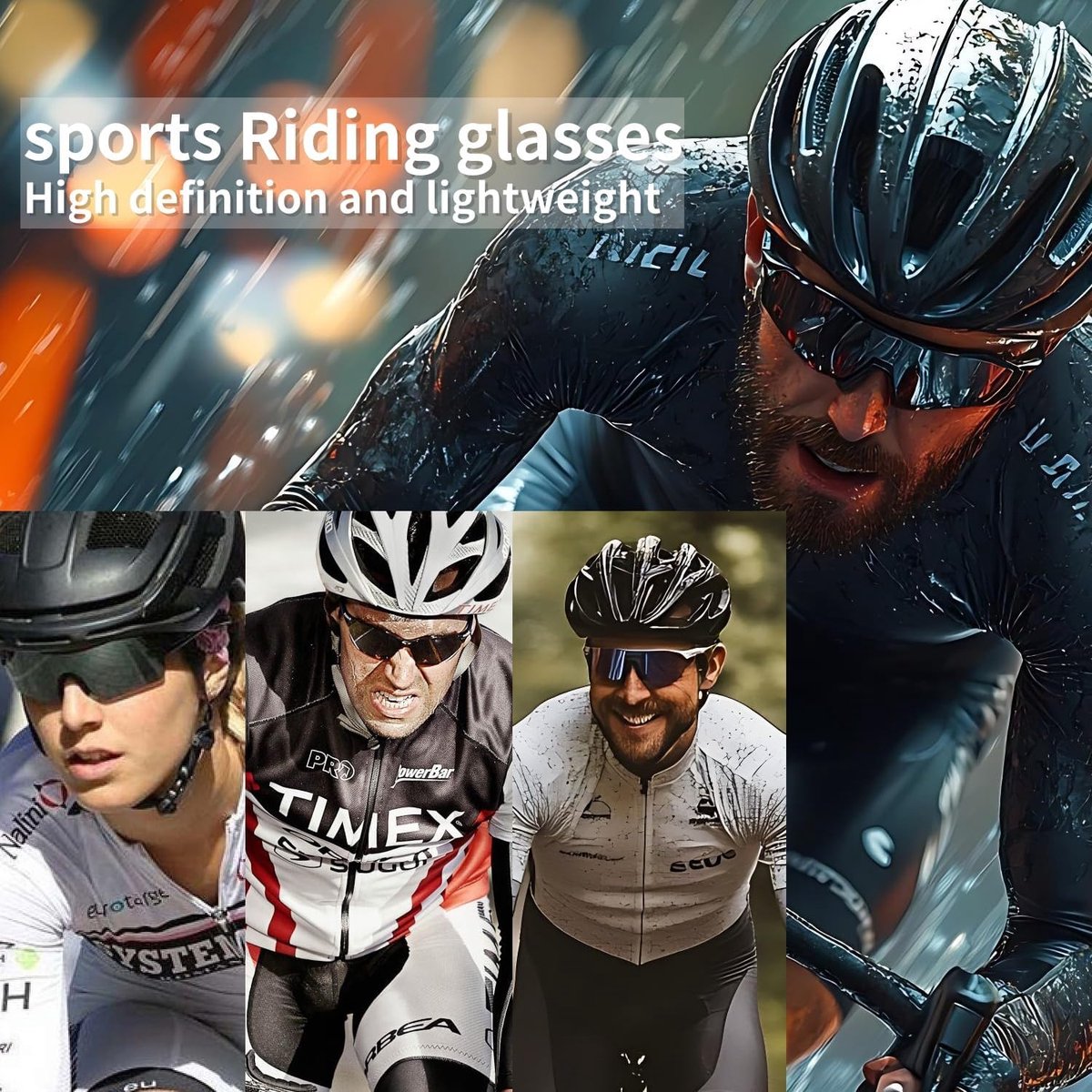 Sports Glasses, Cycling Glasses, Sunglasses for Men and Women, Wind Protection, Cycling Glasses for Outdoor - ShopVlot