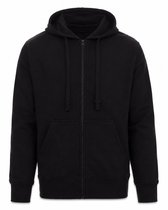 Vest Heren met Rits Zwart - Vest met Capuchon - Voor Wandelen, Reizen & Dagelijks Gebruik - Maat 5XL