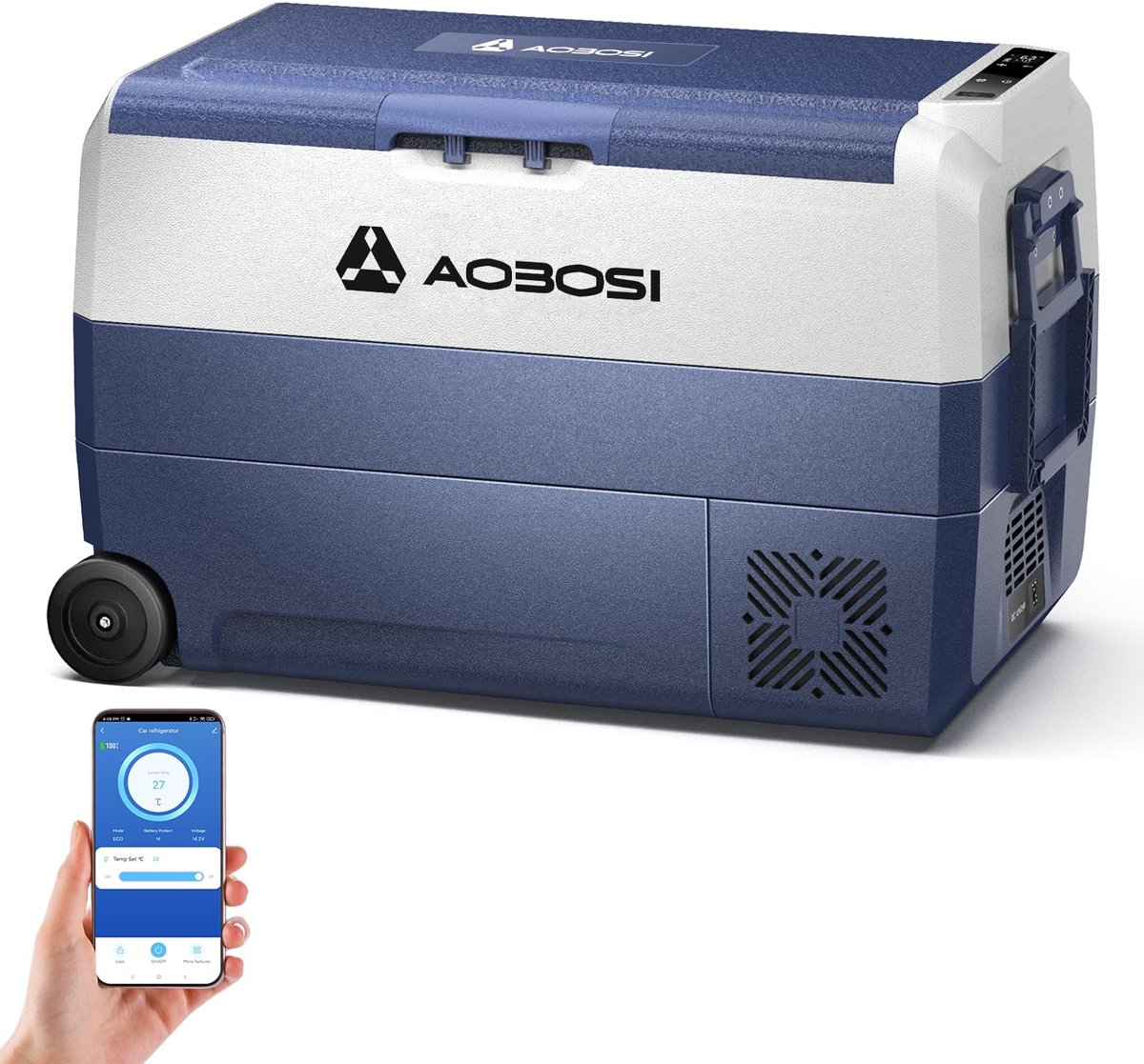 Koelbox 50L - compressor - -20°C tot 20°C - ideaal voor onderweg - ShopVlot