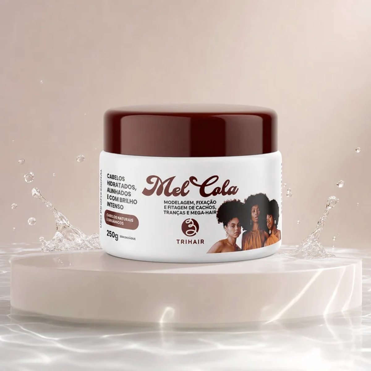 Mel Cola Styling Gel 250g – Krullengel & Vlechtgel – Voor Krullen, Vlechten en Mega Hair – Sterke Fixatie & Glans