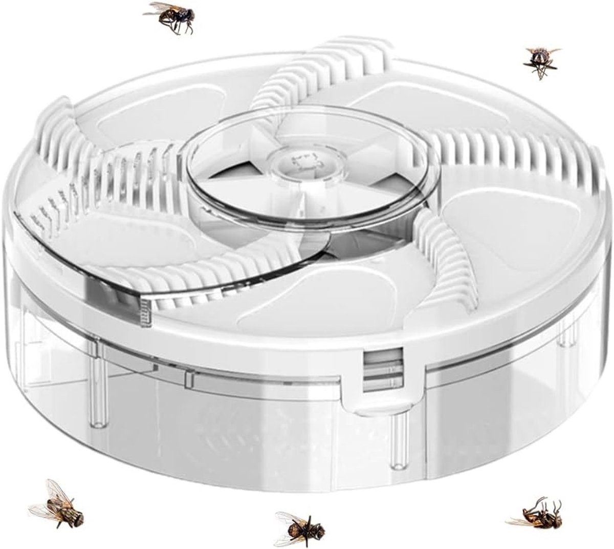 Elektrische Automatische Rotating Vliegenval, Krachtige Insectenbestrijding voor Thuis, Stralingsvrije Muggentrap voor Slaapkamer, Keuken en Kantoor