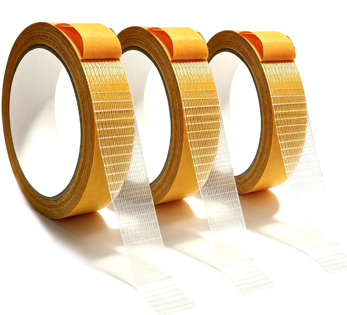 3 Rollen Extra Sterk Dubbelzijdig Plakband 20 mm x 10 m - Transparant Plakband voor Tapijten, Vloeren en Posters