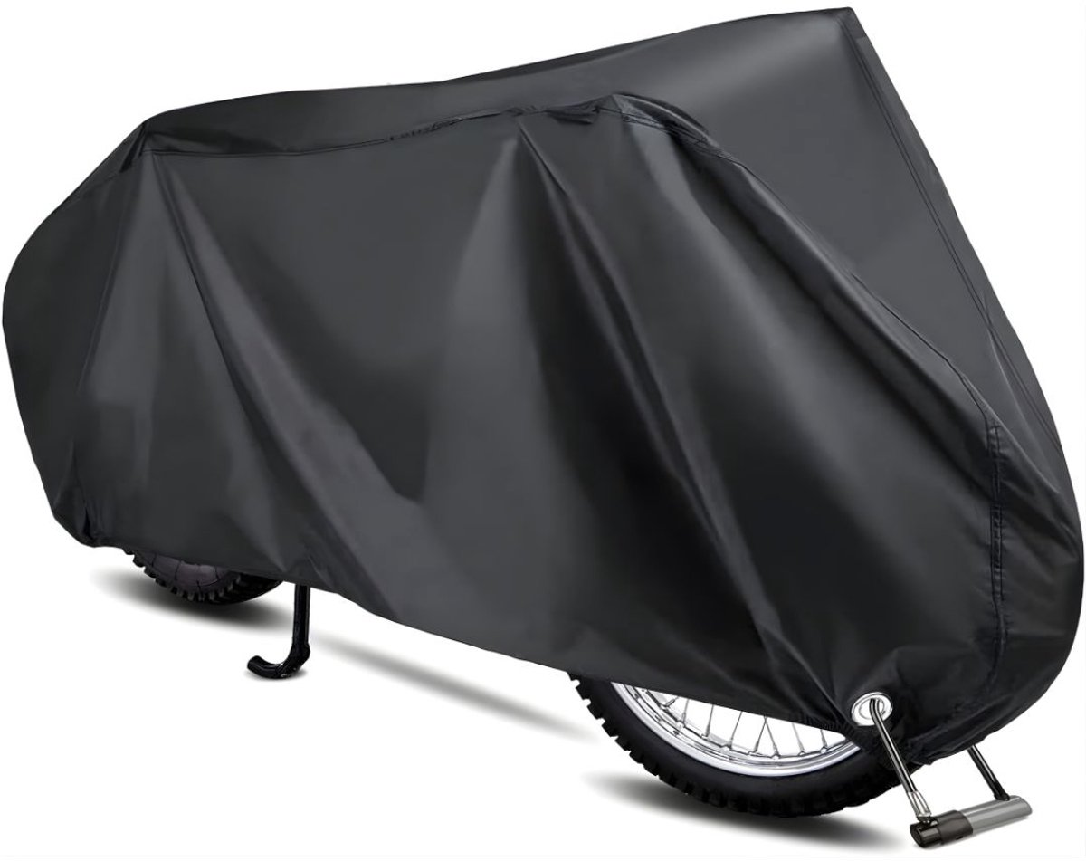 Lìon® Motorhoes - Regenhoes - Motorhoes Waterdicht Buiten - Zwart - 24cm x 19cm x 4cm