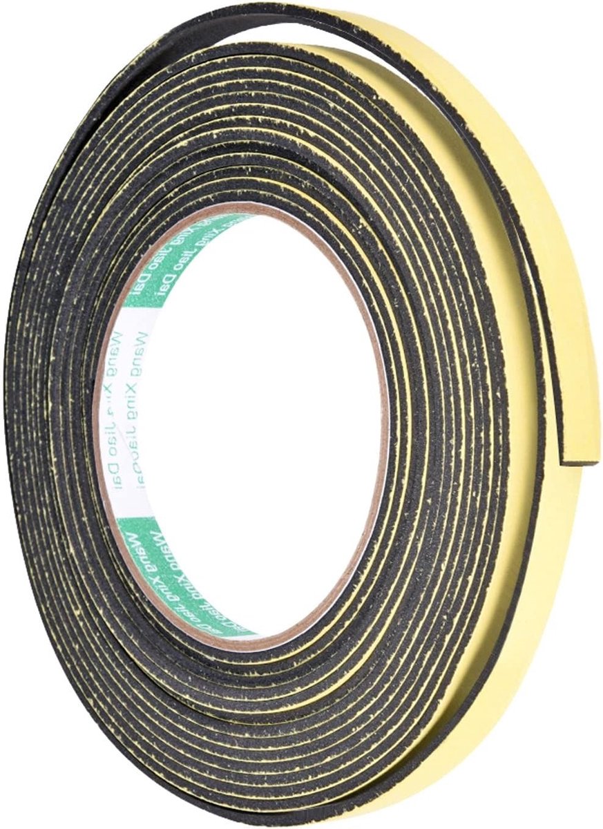 10mm x 2mm Geluidsisolerende Foam Sealing Tape - 5 Meter Lange EVA Kit voor Deuren en Ruimteafsluiting
