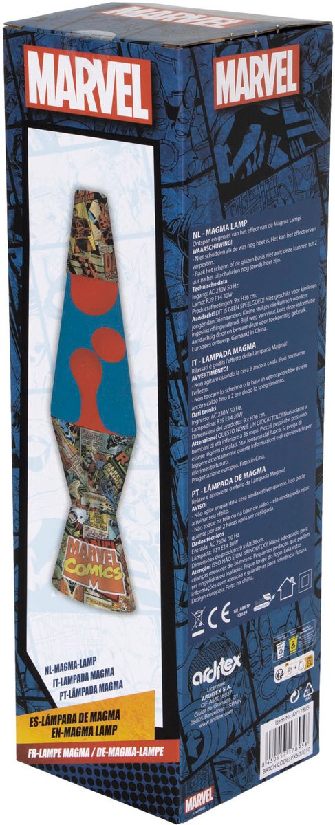 Lavalamp Marvel - 36cm van lobbes — afbeelding 2