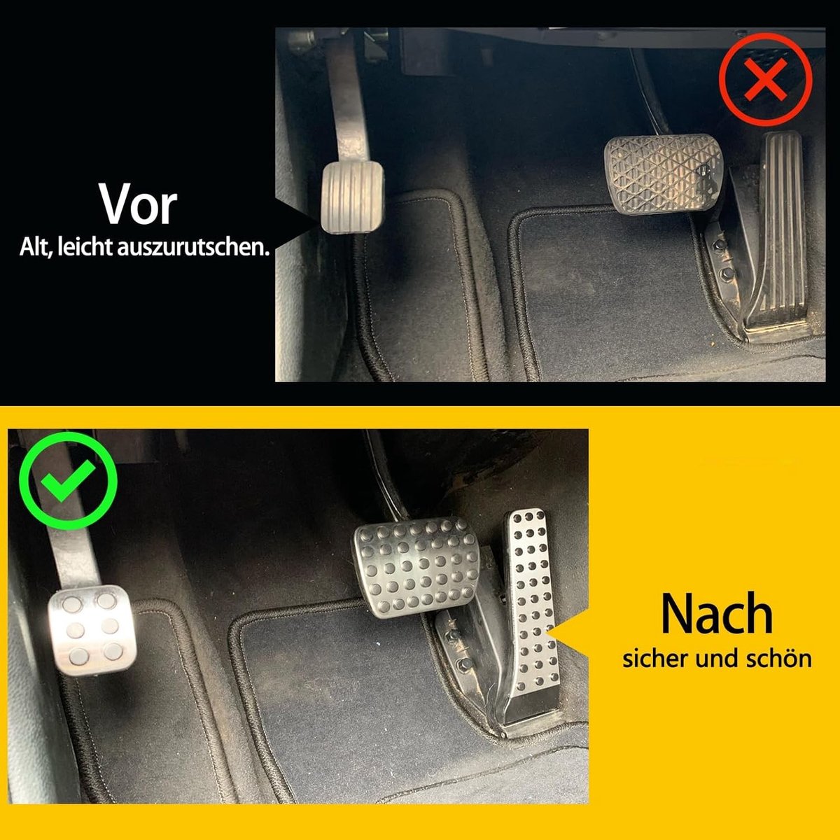 Sportpedalen voor Mercedes-Benz W210 W211 W212 W203 W204 W205 W221 W222 - Pedal Caps en Voetsteun voor Verbeterde Rijervaring