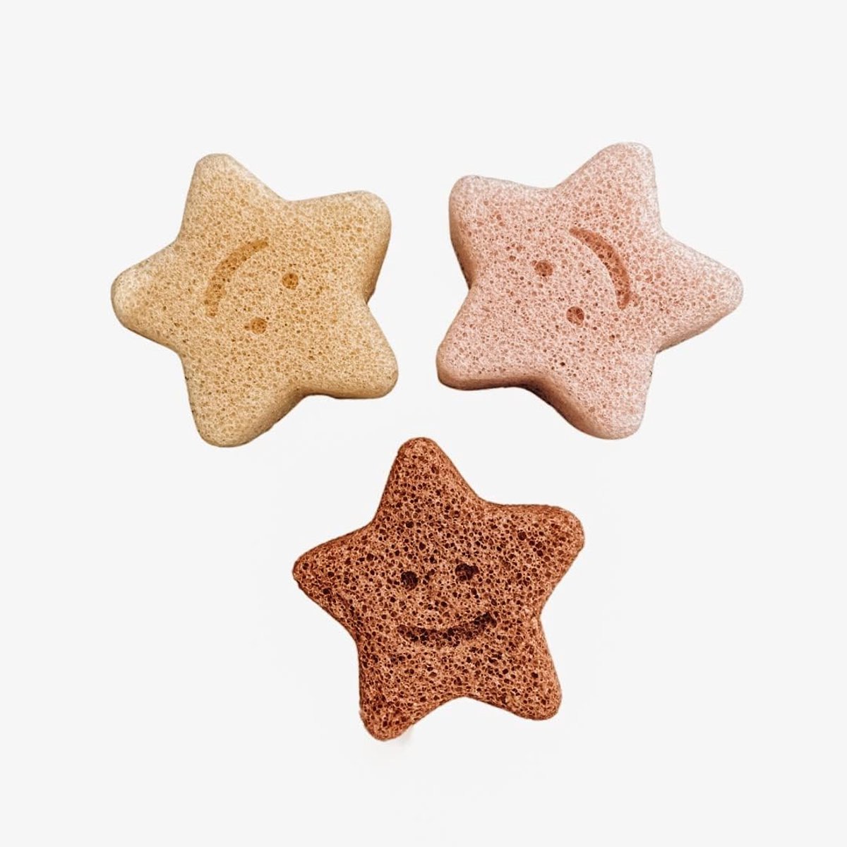 SnelShoppen - Biologische Bad Sponsen voor Baby's en Kinderen, Ster Vorm, Biodegradable, Vegan, Zacht en Veilig voor de Huid, Ideaal voor Badtijd en V