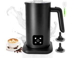 Elektrische melkopschuimer - Rvs - Voor romige melkschuim - Ideaal voor koffie en cappuccino - ShopVlot