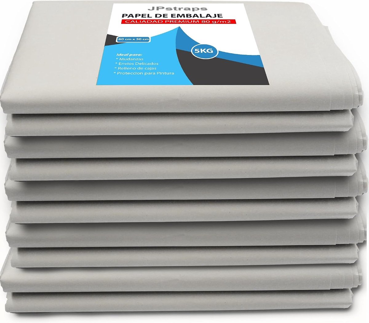 Verhuispapier - 60 x 50 cm - 80 g/m² - Beschermend en Herbruikbaar - Voor Verhuizingen en Transport