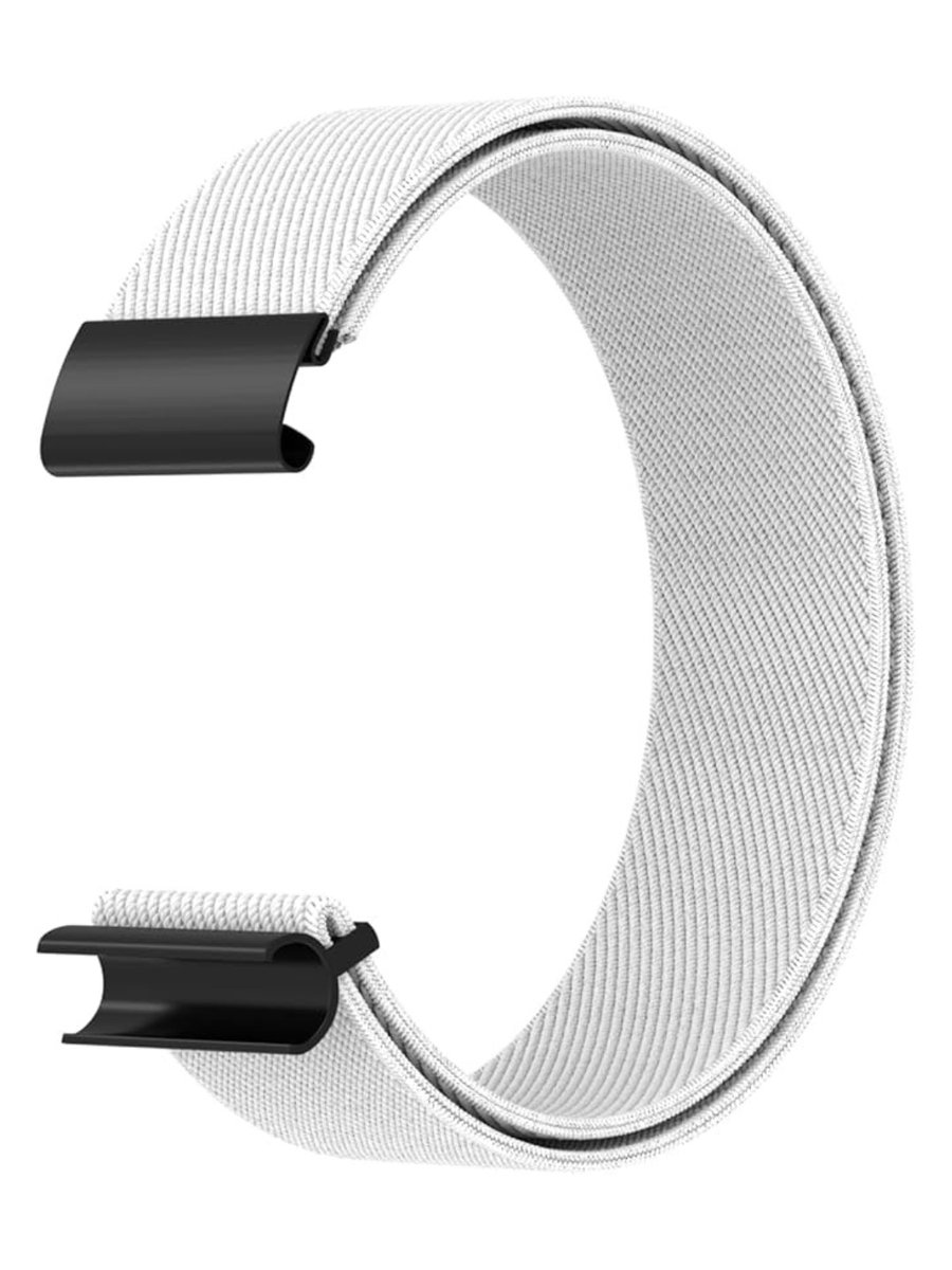 Allvia® Whoop Band - Fitness Band - Fitness Accessoires - Horlogeband voor WHOOP 4.0 - Ademende en Verstelbare Nylon Sportband - Wit - 18cm x 6cm x 2cm