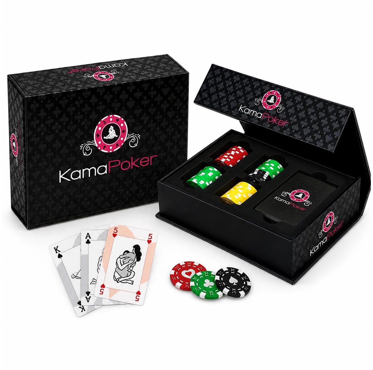 Tease en Please Erotisch Pokerspel KamaPoker 2-4 spelers - Met Kaarten en Fiches