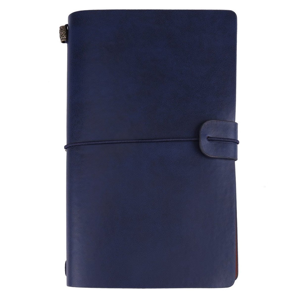 Reisdagboek Klassiek - Donkerblauw PU Leder - Gepersonaliseerd en Navulbaar - Perfect voor Dagboekhouding - ShopVlot