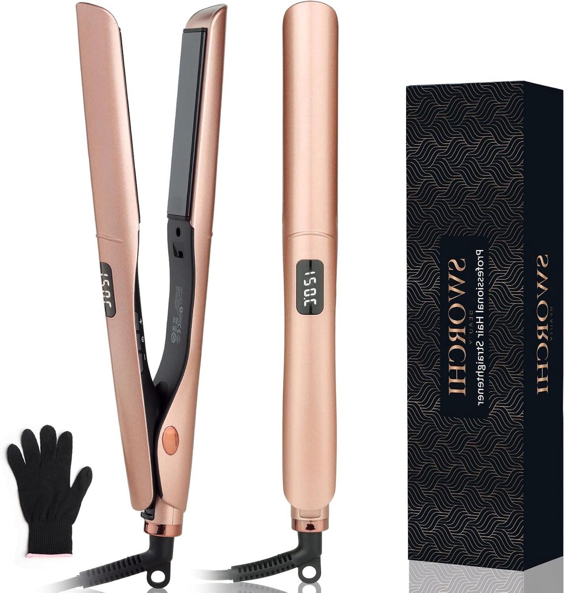 Mini Stijltang Krultang - Haarstyling Apparaat - Snel Haar Stylen - 2-in-1 Functie - 32 cm Lang - Roze