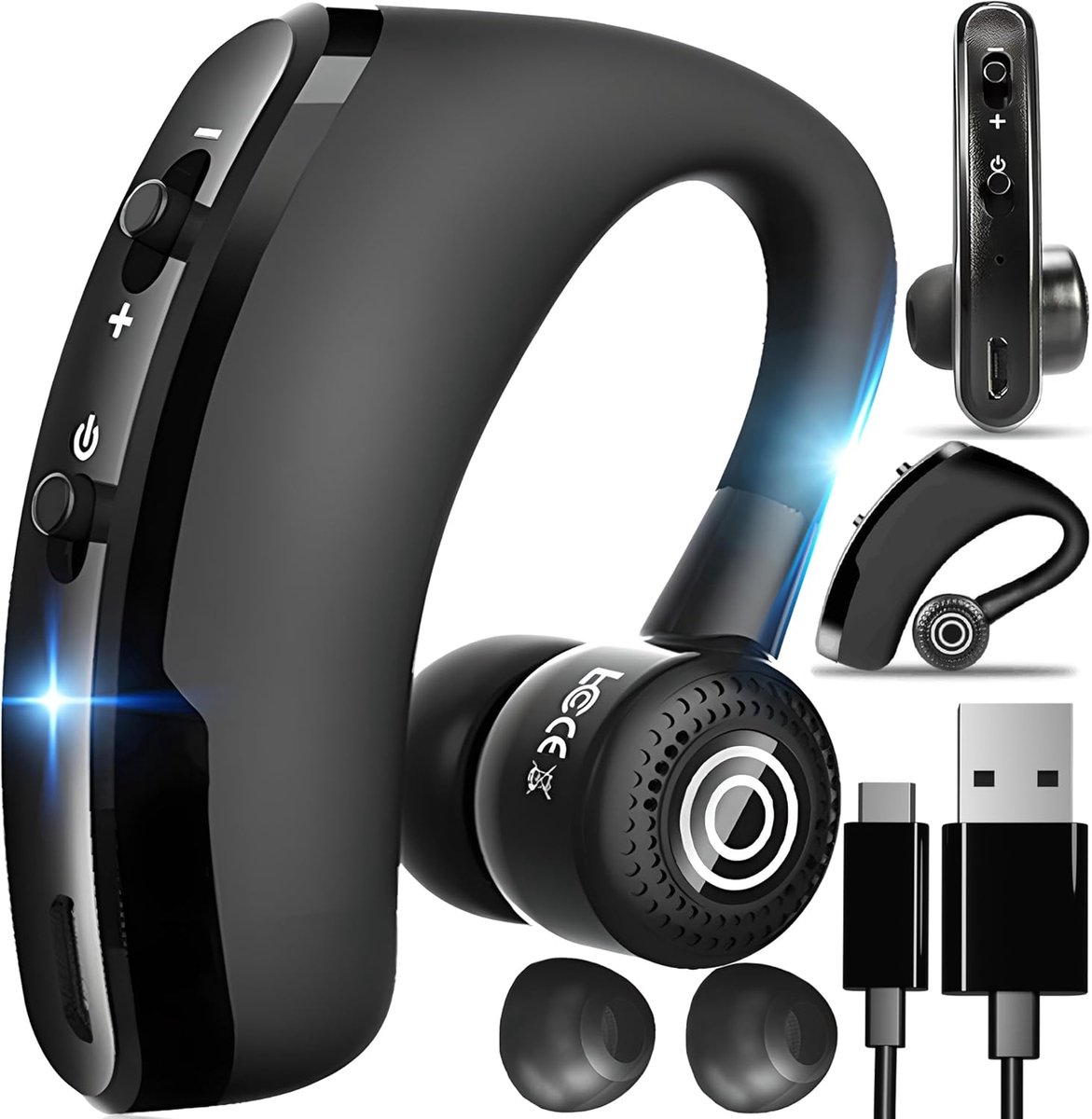 Bluetooth hoofdtelefoon met microfoon - draadloos - ultralicht - comfortabel luisteren - ShopVlot