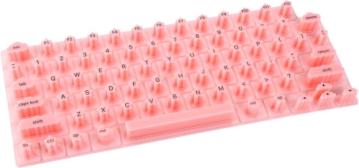 Toetsenbordhoes met lange spijkers - siliconen - sterontwerp - perfect voor nagelkunst - ShopVlot