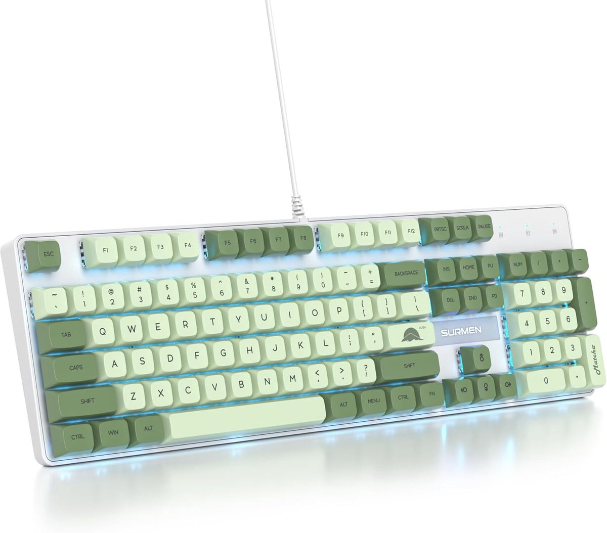 Mechanisch toetsenbord 104 toetsen - Bedraad USB - RGB-backlit - Volledig anti-ghosting voor gaming - ShopVlot