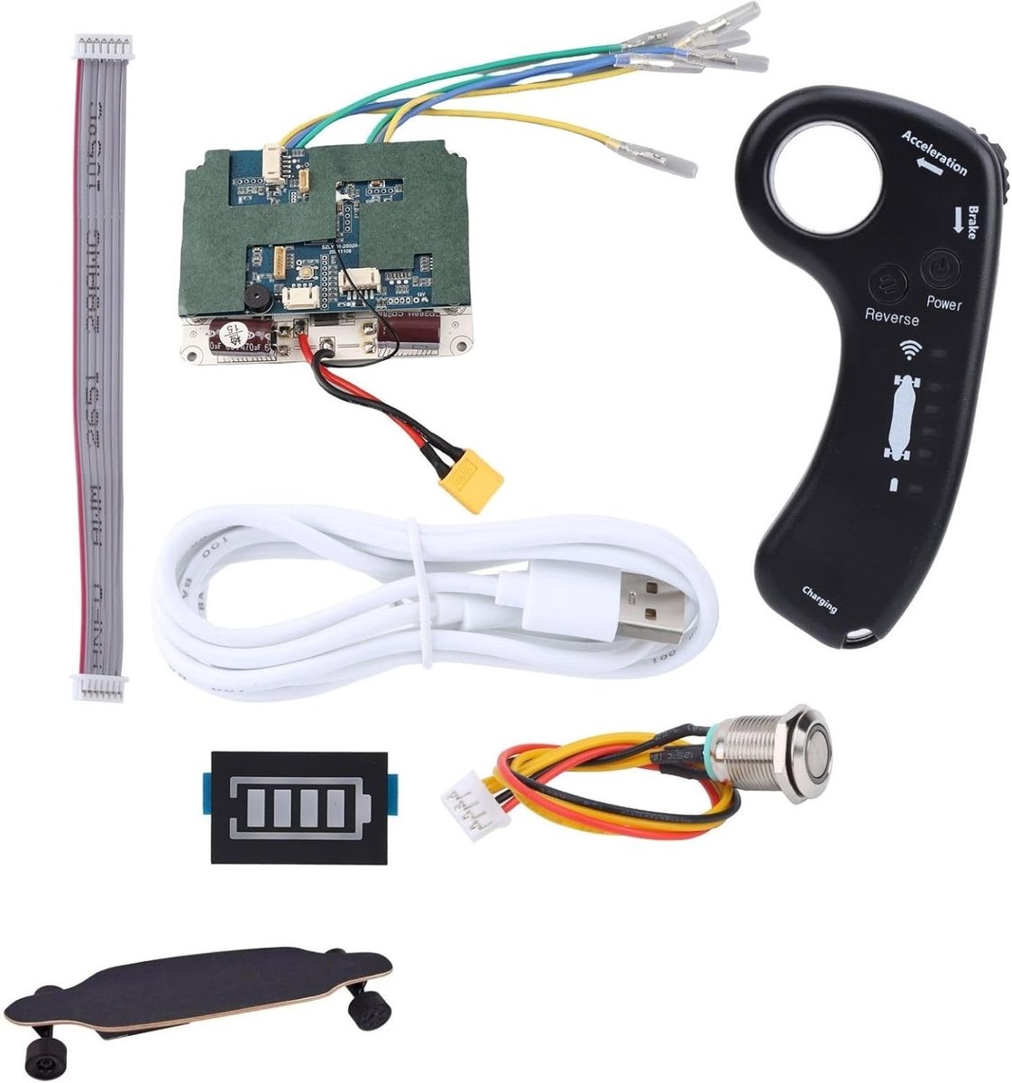 Elektrische Skateboard Controllerset - Geen Kleur - Geen Maat - Voor Naafmotoren - Voor Elektrische Longboards