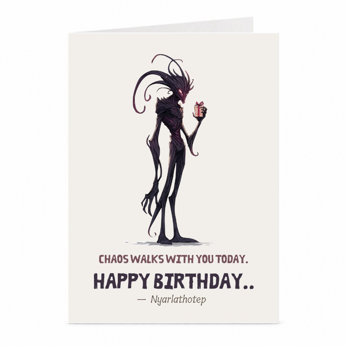 Nyarlathotep - Verjaardagskaart - JustTheCardGuy - A6 met envelop