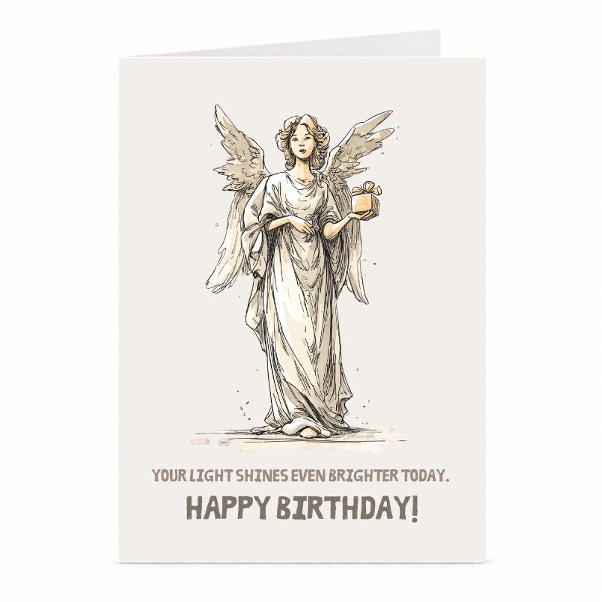 Engel - Verjaardagskaart - JustTheCardGuy - A6 met envelop