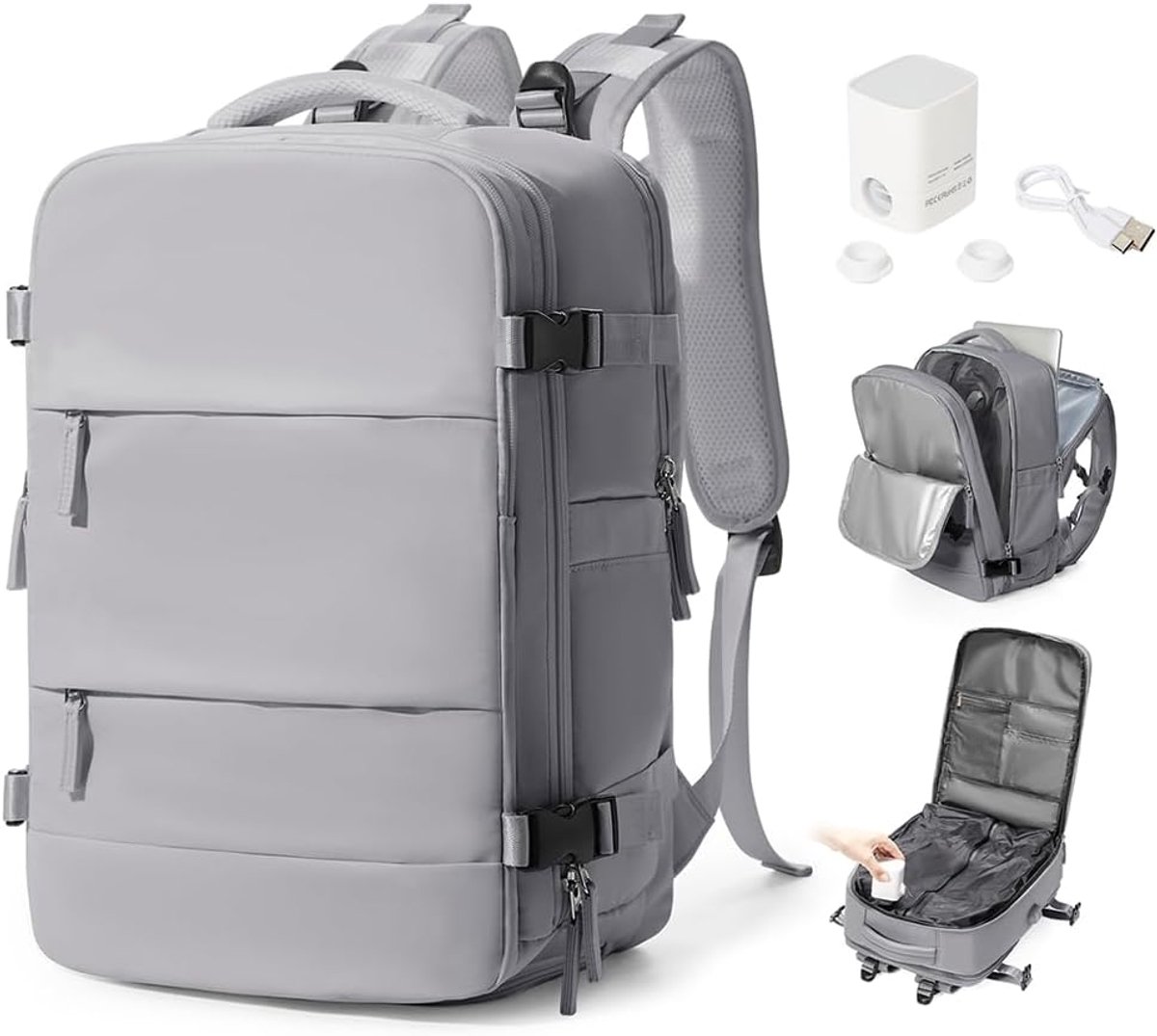 SZSYCN Vacuum Backpack 40x30x20 Ryanair Wizzair Travel Bag Cabin Luggage Airplane 40x20x25 Backpack with Vacuum System - ShopVlot
