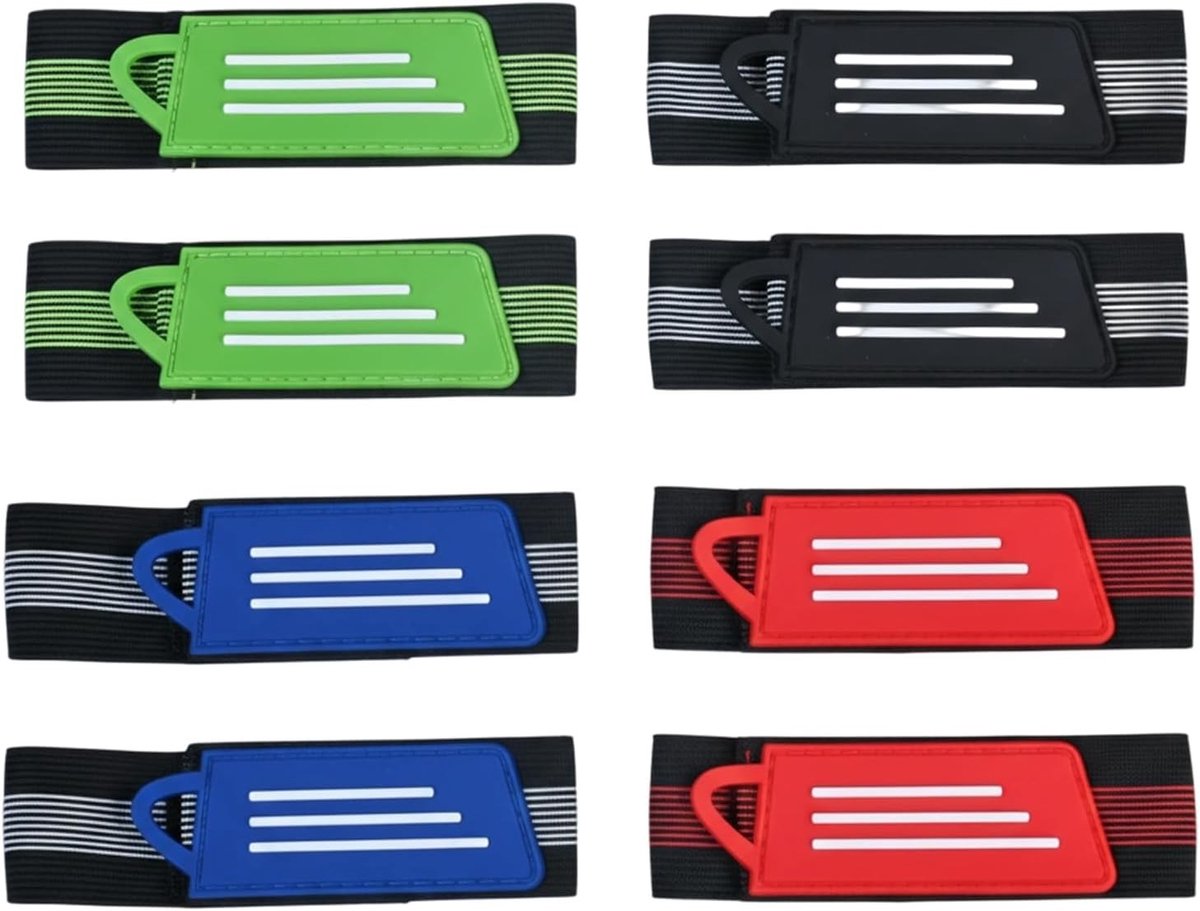 Verstelbare Fietspantsen Klemmen - 8 Pack Elastische Bescherming voor Fietsen, Joggen en Hardlopen