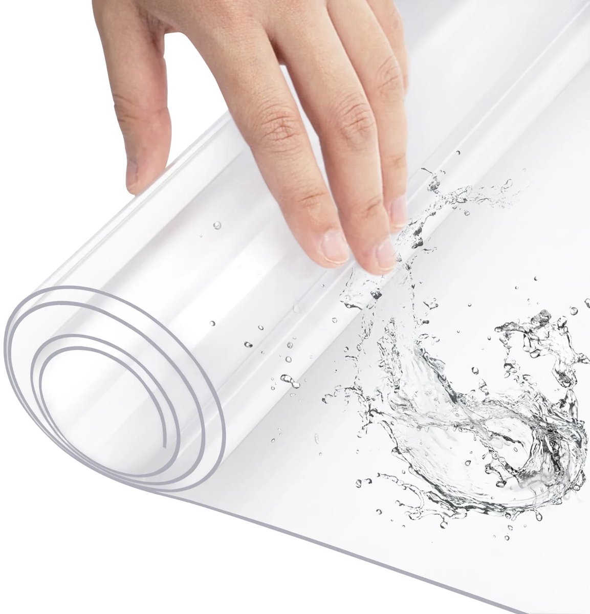 Tafelfilm transparent 90x140 cm - Waterdicht, kraskrast en slijtageloos - 2mm PVC bescherming