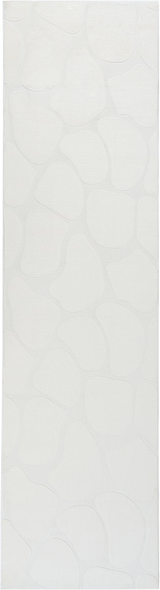 KAWI - Vloerkleed - Gebroken wit - 80 x 300 cm - Polyester