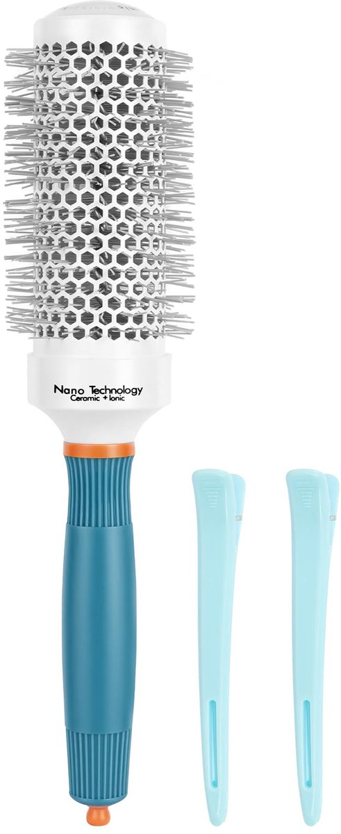 Ronde haarborstel - keramische coating - nano thermische en ionische technologie - voegt volume en gladheid toe - ShopVlot