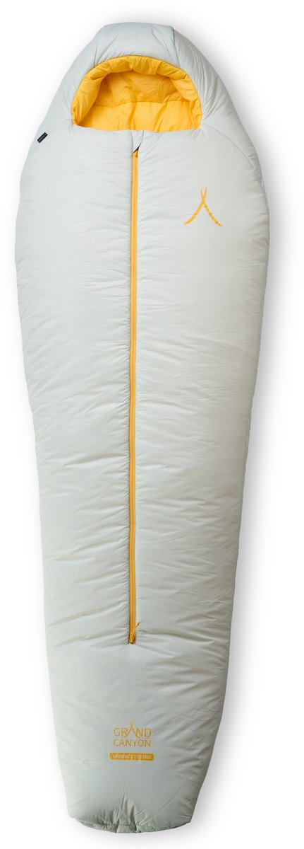 GRAND CANYON Schlafsack EMINENCE 190 PRO Winter-Schlafsack – Mumien-Schlafsack mit Kapuze, Thermokragen und Center-Reißverschluss für Trekking und Expeditionen
