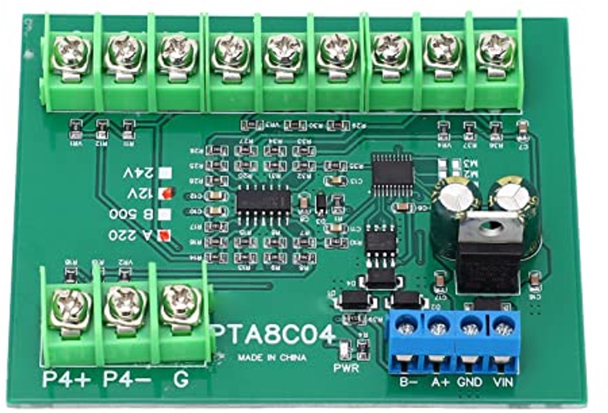 4 Channel PT100 RTD Temperature Sensor Module, Modbus RTU, DC24V, Temp Acquisition Board with Resistor Collector - ShopVlot