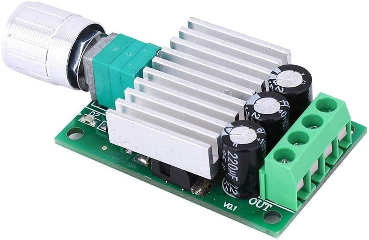 10A PWM DC Motor Speed Control Module Dimming Switch High Speed Control 12-30V Adjustable Voltage Regulator (PWM Speed - ShopVlot