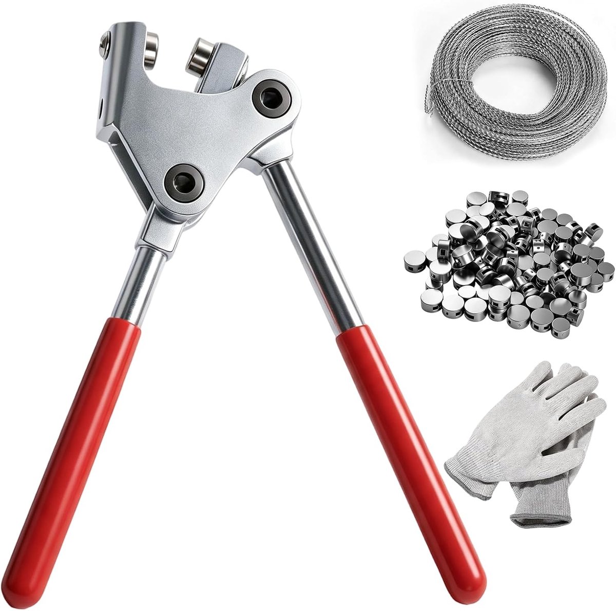 Loodtangset met accessoires, looddraad 8 mm, 10 mm en 40 m looddraad - ShopVlot