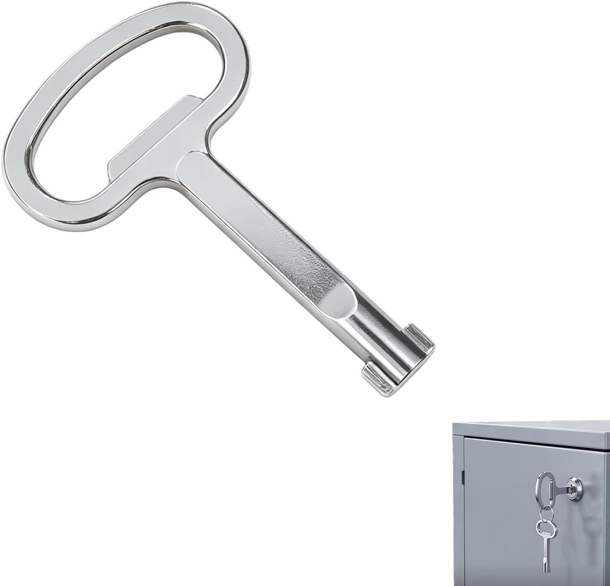Schakelkastsleutel - Zink - 6 mm - Vernikkeld - Voor Professionals en Doe-het-zelvers