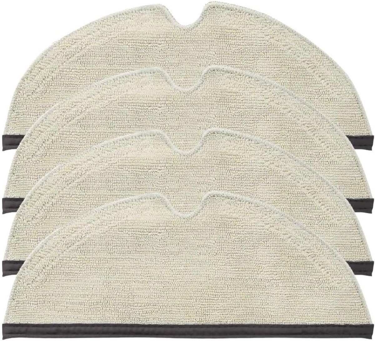 Wasbare Microfiber Vloermopdoeken - 4 Stuks Vervangende Pads voor Robotstofzuiger Accessoires, Ideaal voor Efficiënte Schoonmaak en Vloeronderhoud