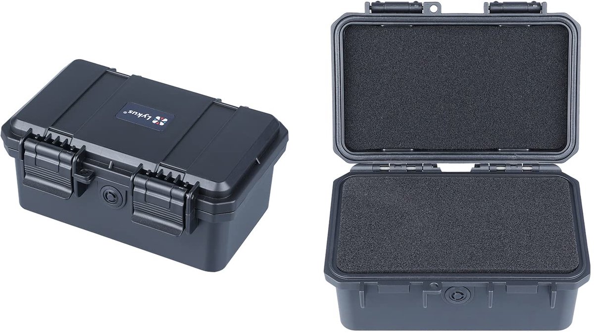 Waterdichte mini-koffer 14,8x8,5x6,8 cm - IP66 spatwaterdicht - met schuim - ShopVlot