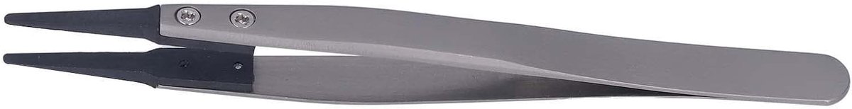 Interchangeable Elbow Tweezers met Plastic Punt - Antistatische Elektronische Pincet voor Precisiewerk en Reparaties