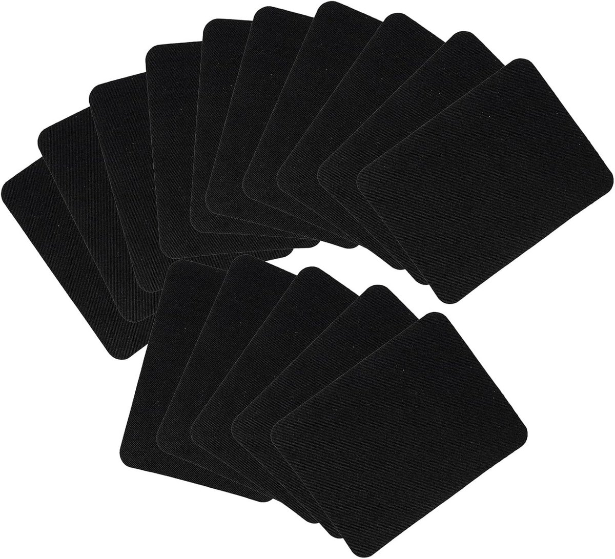 15 Strijkbare Katoenen Patches voor Kledingreparatie, Ideaal voor Broeken en Jeans, 9.5 x 12.5 cm, Duurzaam en Wasbaar, Perfect voor Creatieve Herstellingen