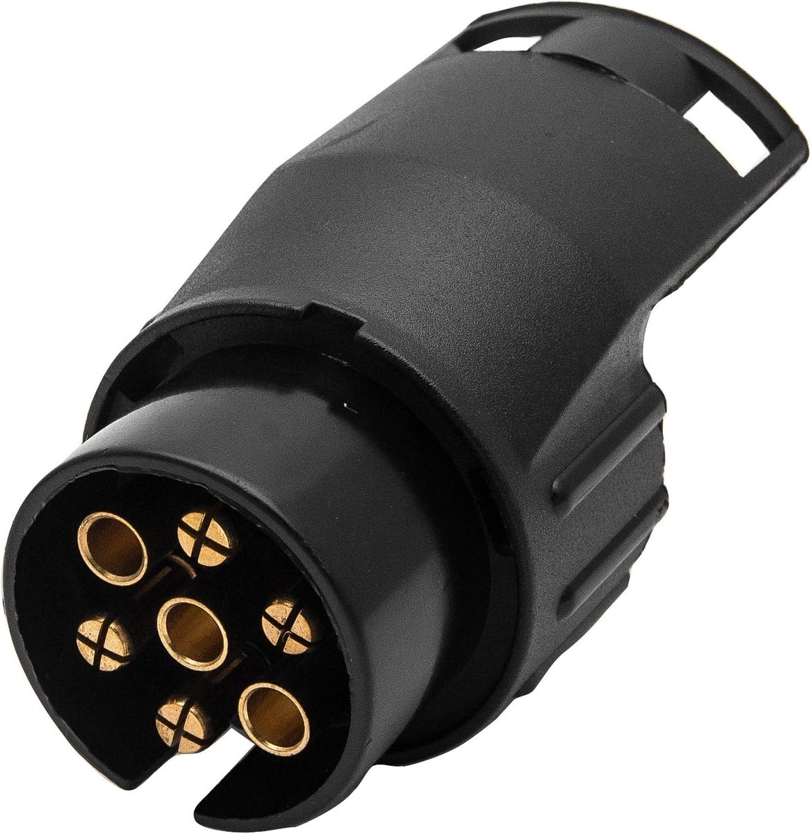 Waterdichte 13 naar 7-pins stekkeradapter voor aanhangwagens - Elektrische plug converter voor caravans en trailers volgens Europese standaard