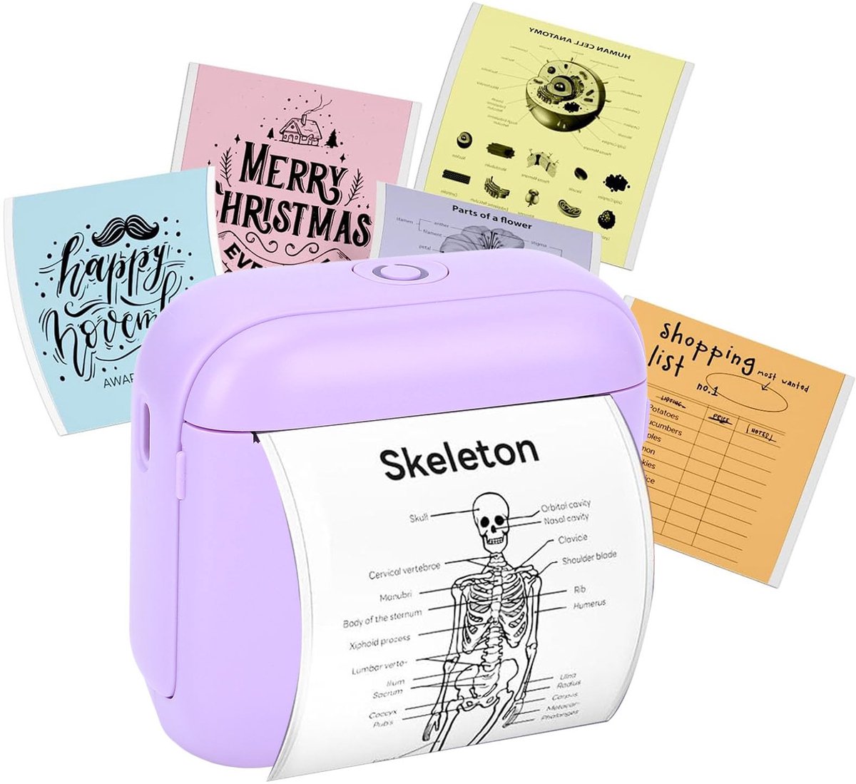 Labelmaker Bluetooth - Pocket stickerprinter - Compact en draagbaar - Ideaal voor thuis en kantoor - ShopVlot