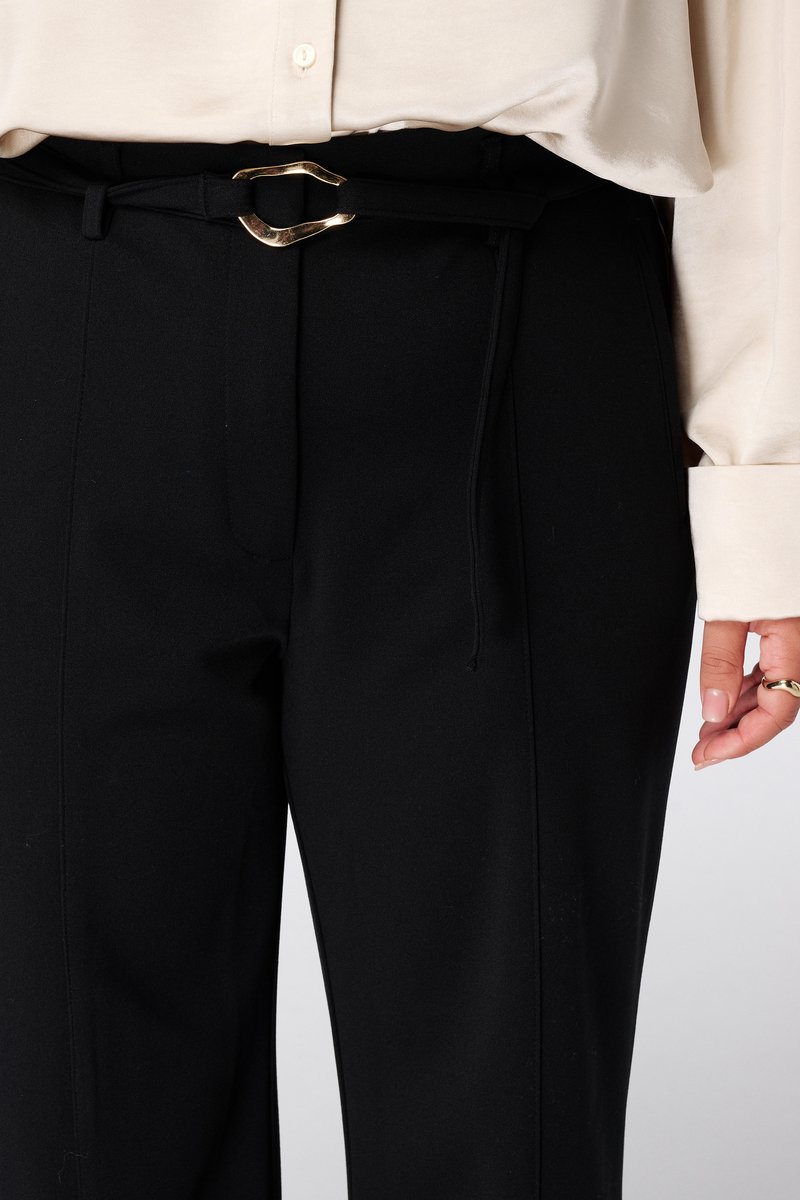 MS Mode Broek Rechte pantalon met ceintuur