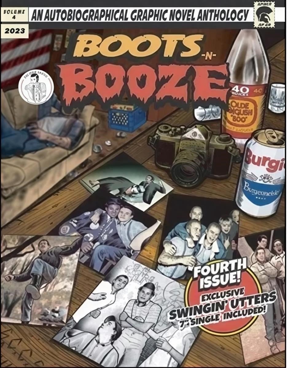 Boots-n- Booze - Comic With The Swingin Utters (7" Single)